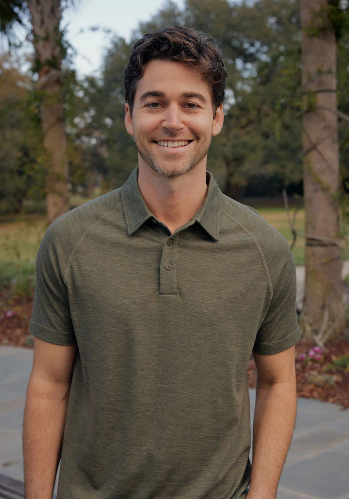 Summit Polo - Sage Olive Melange