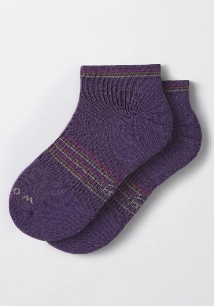 Womens Amelia No Show Socks - Plum Crush