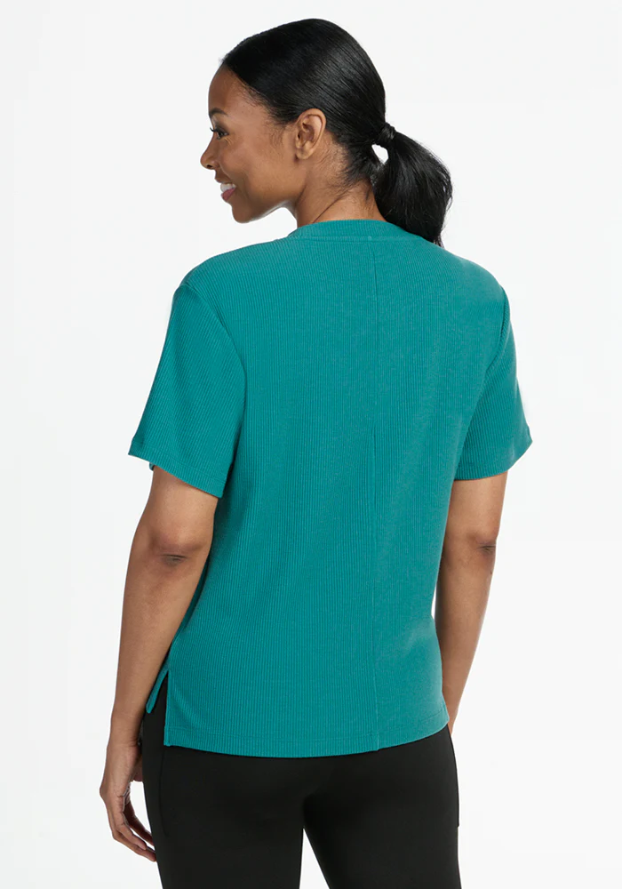 Delia Ribbed Short Sleeve - Surfside - Image 8