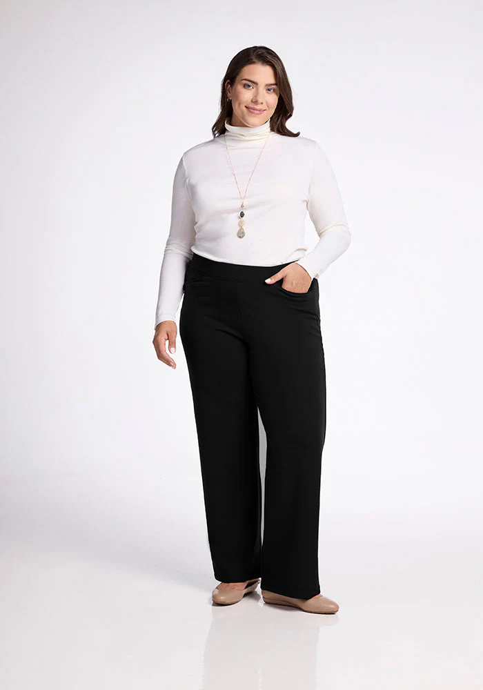Ellie Wide Leg Pants - Black - Image 9