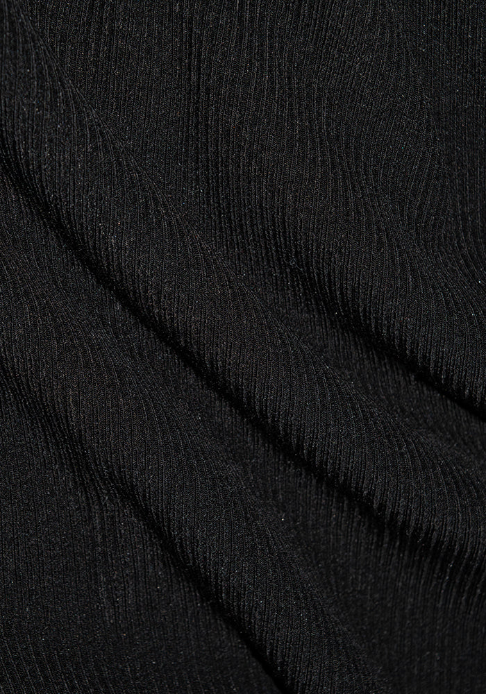 Evie Ribbed Tunic - Black - Image 13