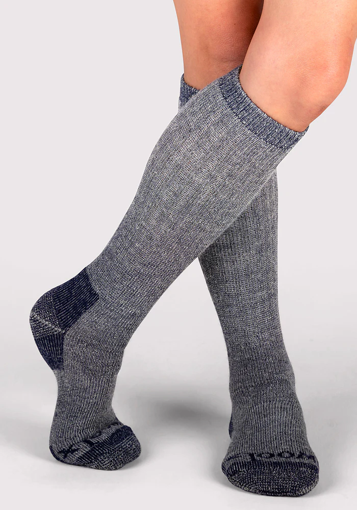 Womens Extreme Over The Calf Socks - Navy Carbon - Image 10