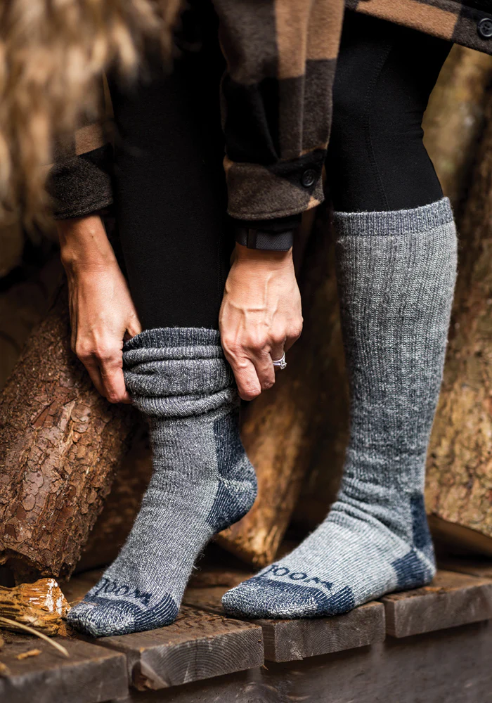 Womens Extreme Over The Calf Socks - Navy Carbon - Image 3