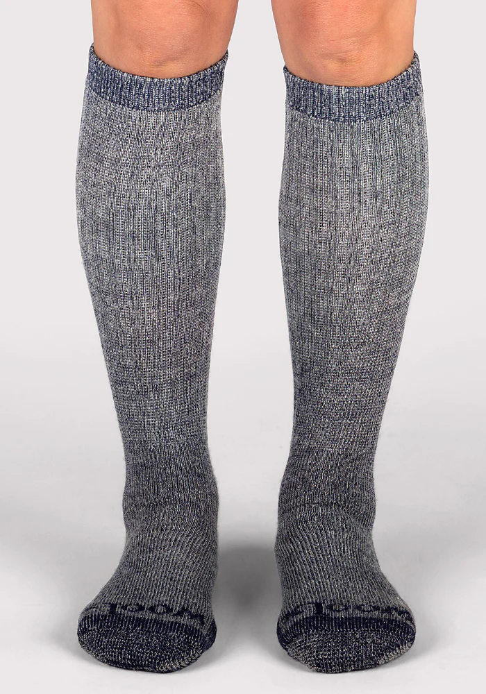 Womens Extreme Over The Calf Socks - Navy Carbon - Image 5