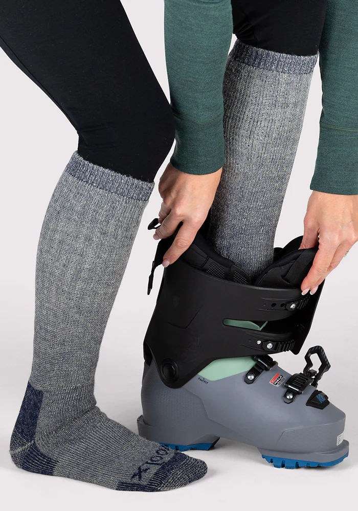 Womens Extreme Over The Calf Socks - Navy Carbon - Image 8