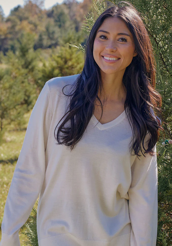 Francesca Sweater - Dewdrop Pearl - Image 6