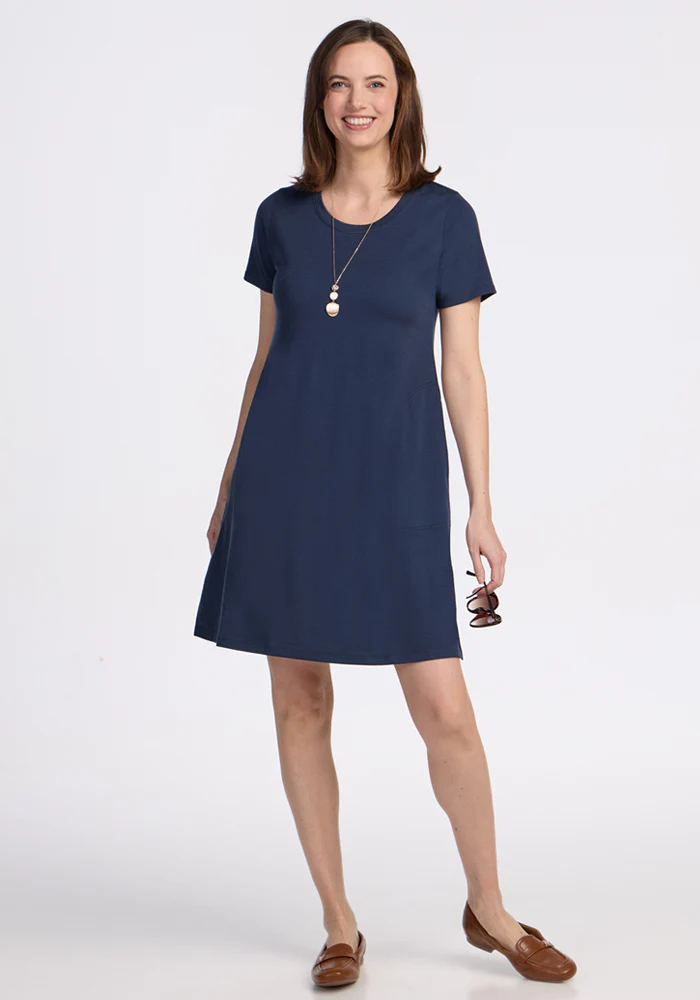 Georgie Dress - Deep Navy