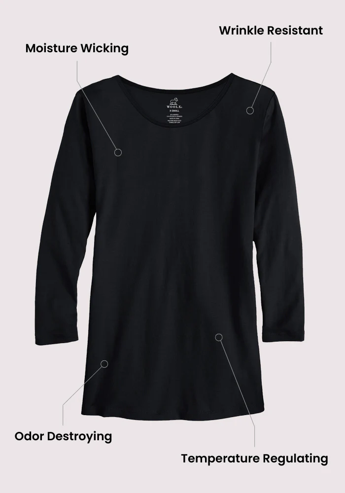 Jenny 3/4 Sleeve Crew Neck - Surfside - Image 8