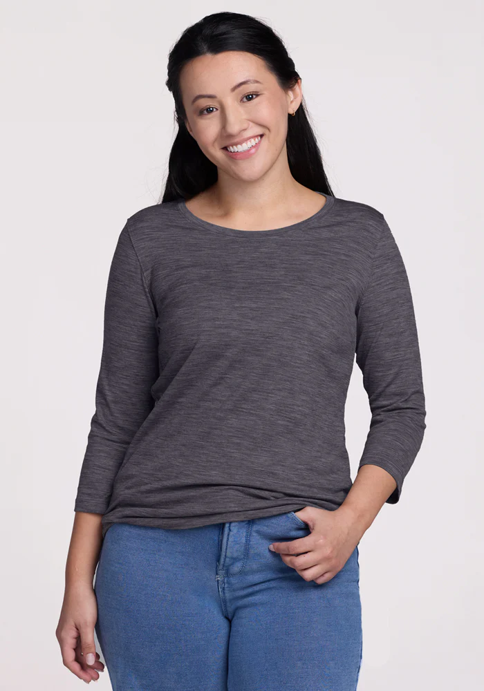 Jenny 3/4 Sleeve Crew Neck - Image 2