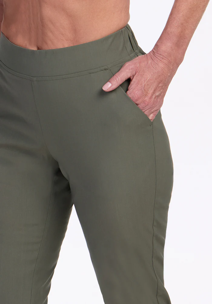 Nicole Ankle Pants - Sage Olive - Image 4
