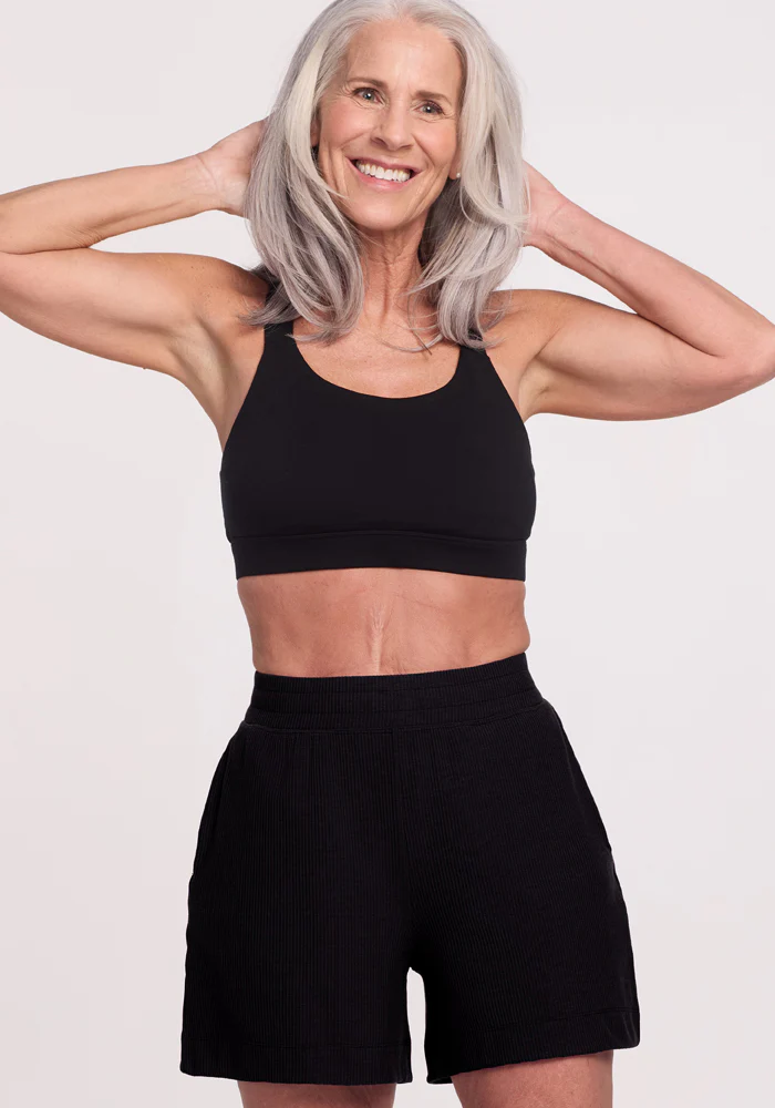 Maisey Ribbed Shorts - Black - Image 2