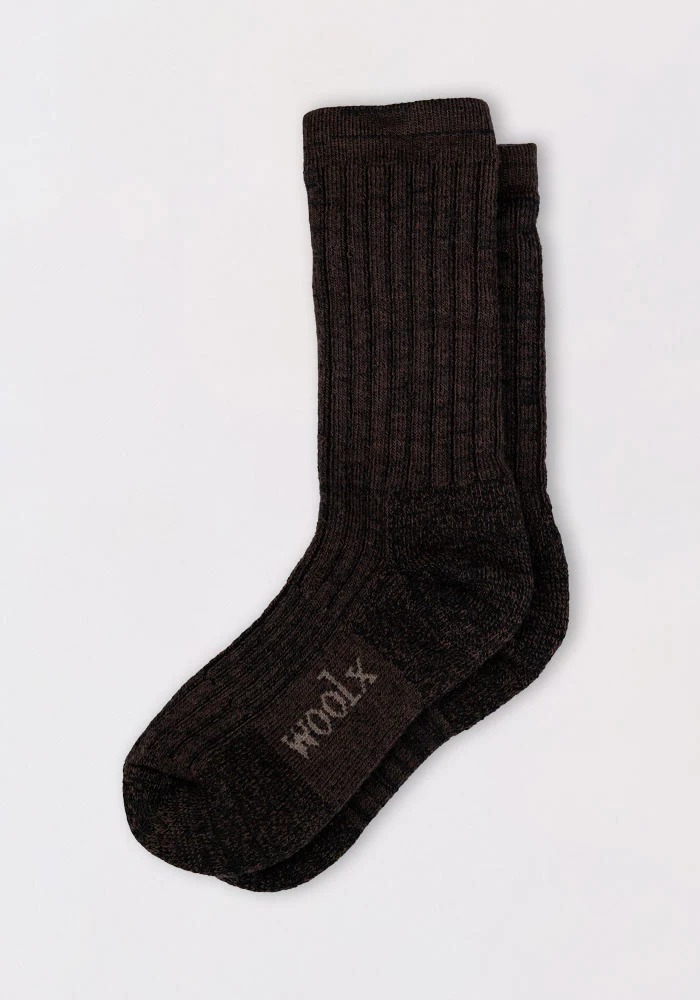 Mens Joey Crew Socks - Dark Espresso