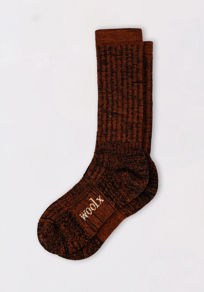 Mens Joey Mid Calf Socks - Cinnamon Spice - Image 2