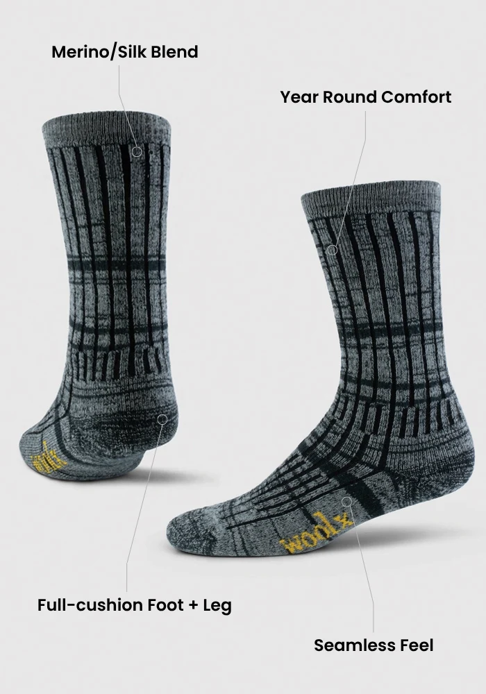 Womens Joey Mid Calf Socks - Steel Blue - Image 3