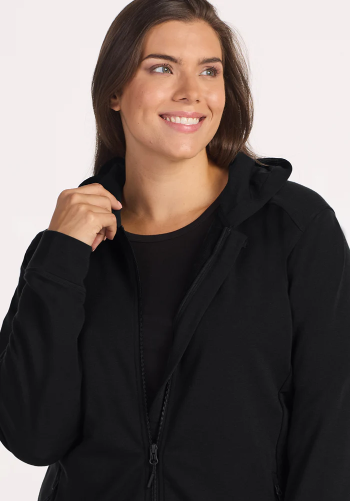 Darby Zip Up Hoodie - Black - Image 2
