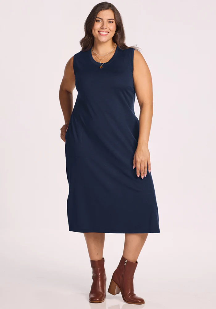 Cassie Dress - Deep Navy - Image 8