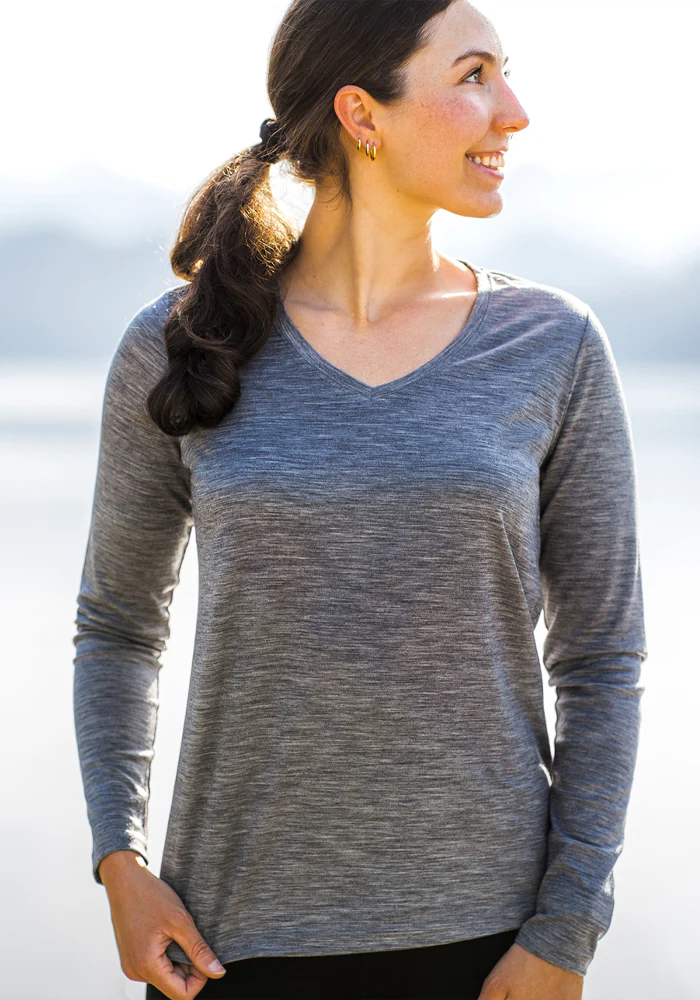 Millie Long Sleeve - Graphite Heather - Image 10