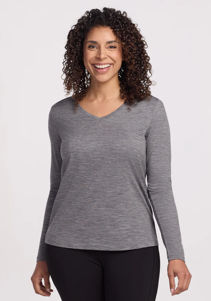 Millie Long Sleeve - Graphite Heather - Image 2