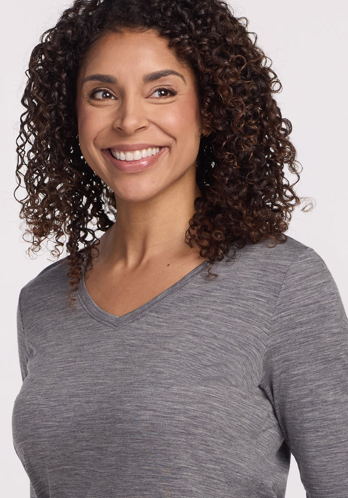 Millie Long Sleeve - Graphite Heather - Image 6
