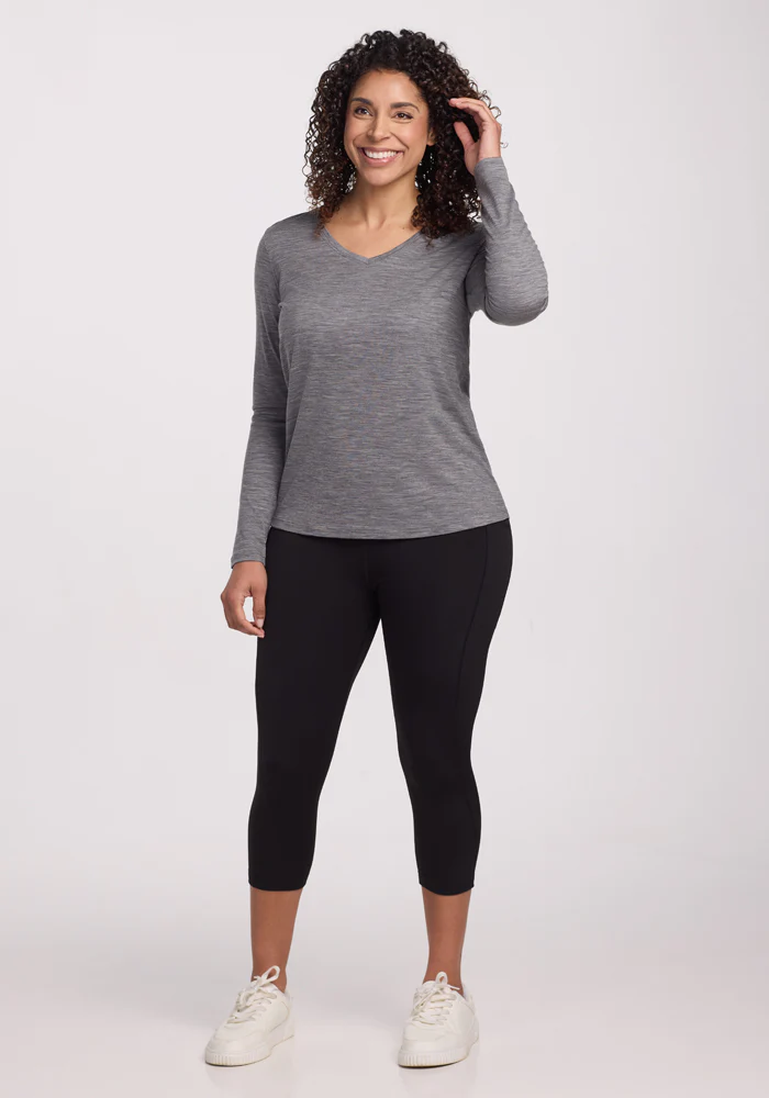 Millie Long Sleeve - Graphite Heather - Image 7