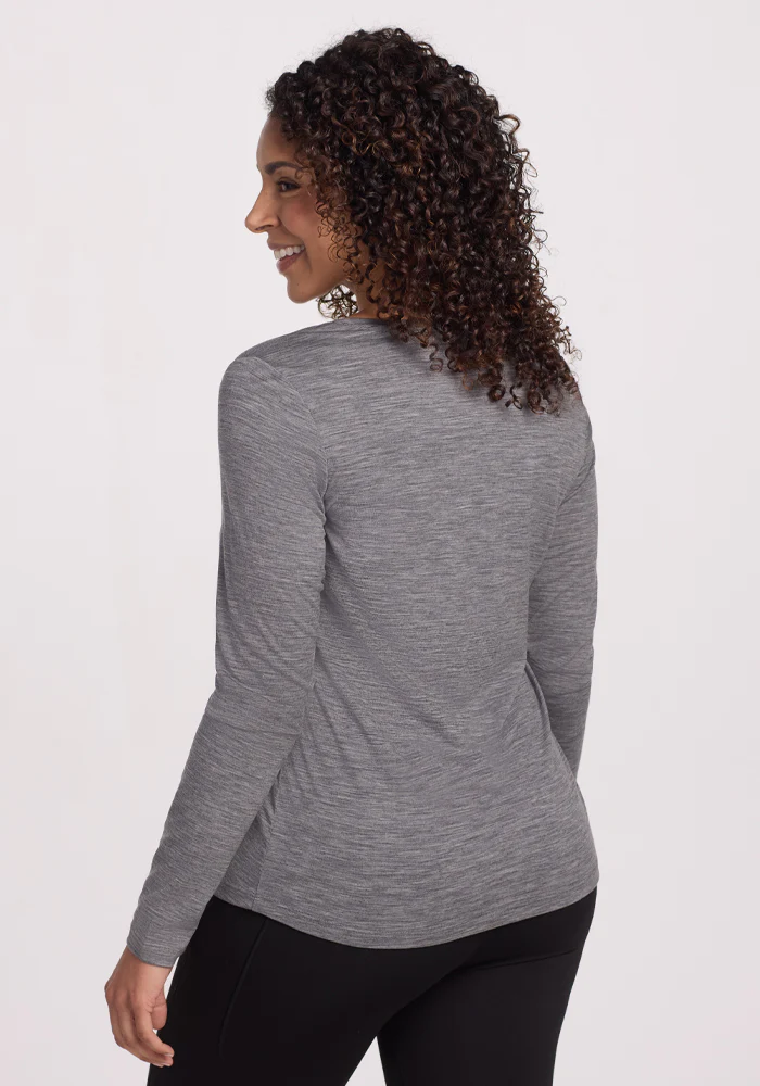 Millie Long Sleeve - Graphite Heather - Image 8