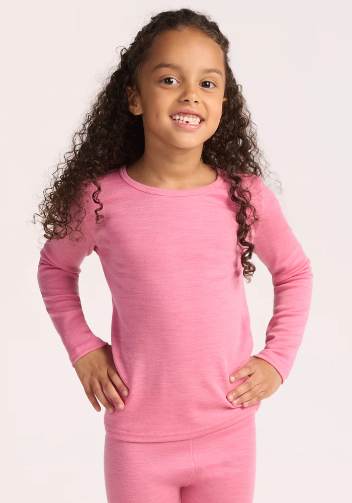 Kids Explorer Base Layer Top - Pinky Promise