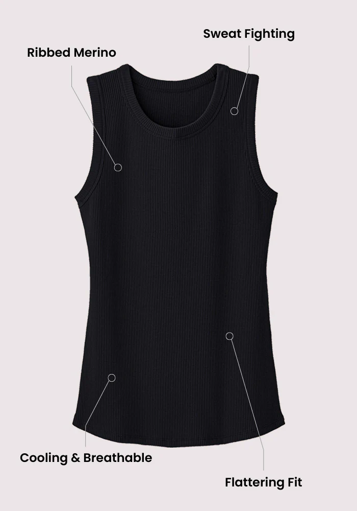 Raegan Ribbed Tank Top - Poppy Spark - Image 12