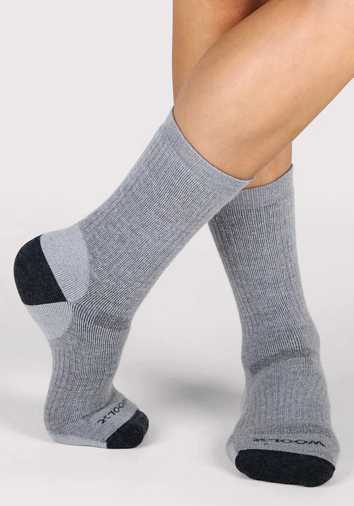 Womens Core Crew Socks - Grey - Image 4