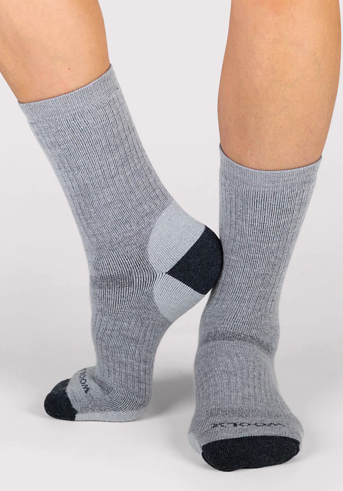 Womens Core Crew Socks - Grey - Image 5