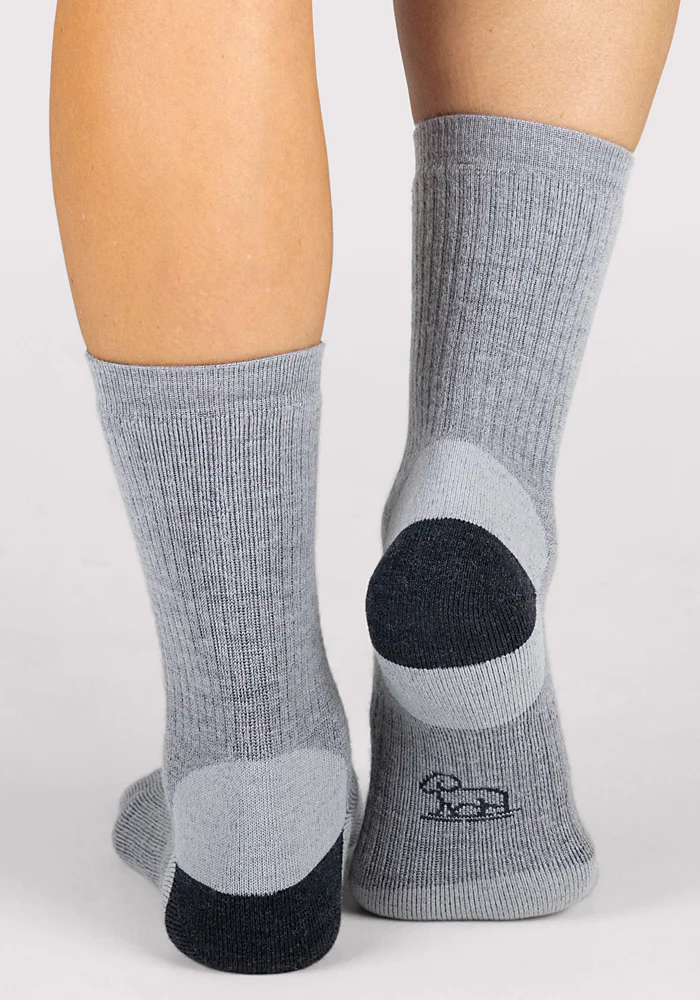 Womens Core Crew Socks - Grey - Image 6
