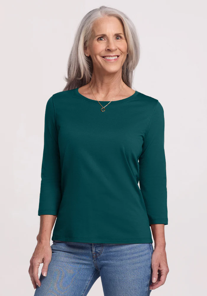 Jenny 3/4 Sleeve Crew Neck - Image 11