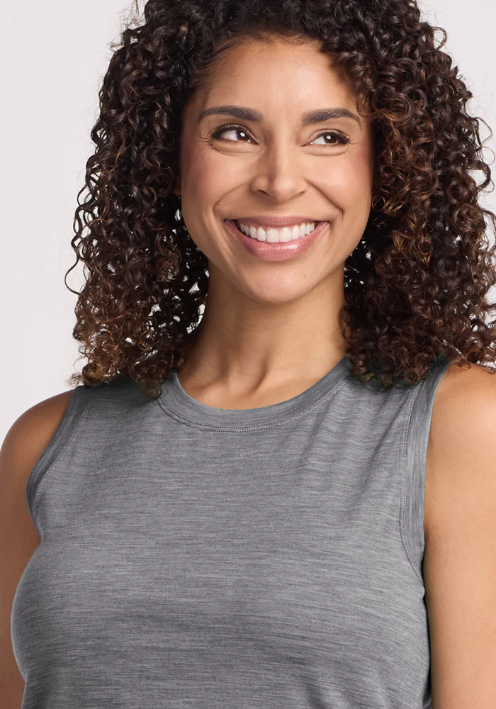 Bella Tunic Top - Graphite Heather - Image 3