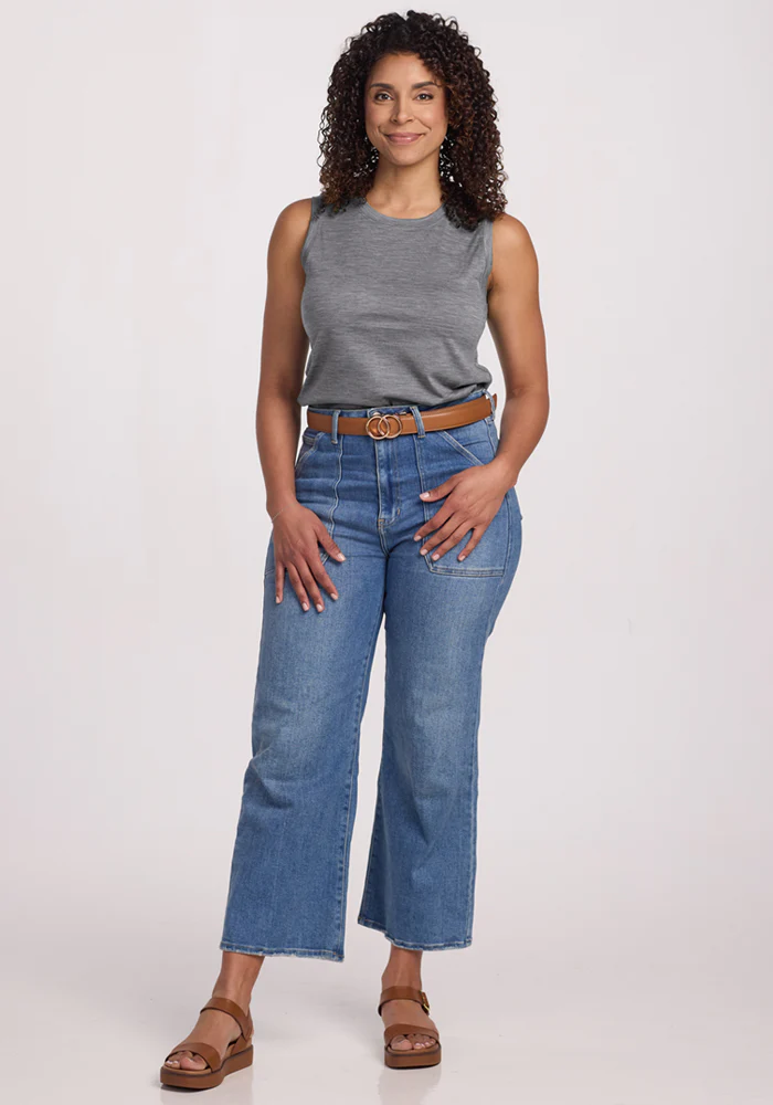 Bella Tunic Top - Graphite Heather - Image 6