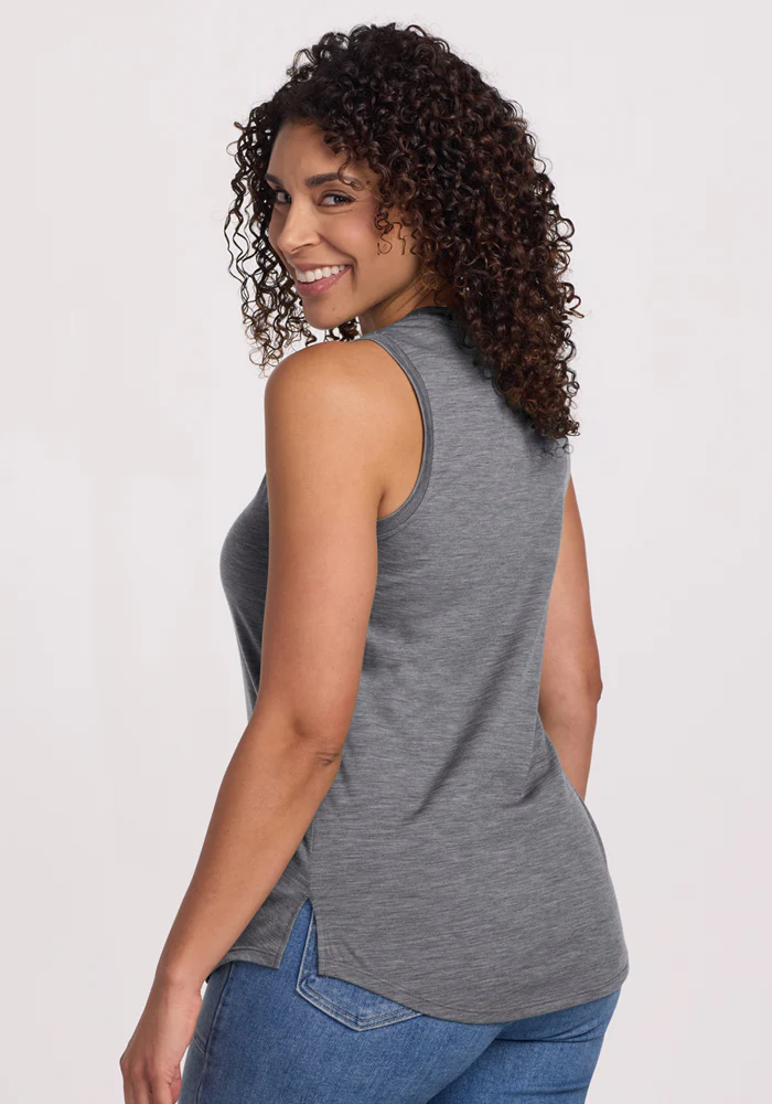 Bella Tunic Top - Graphite Heather - Image 7