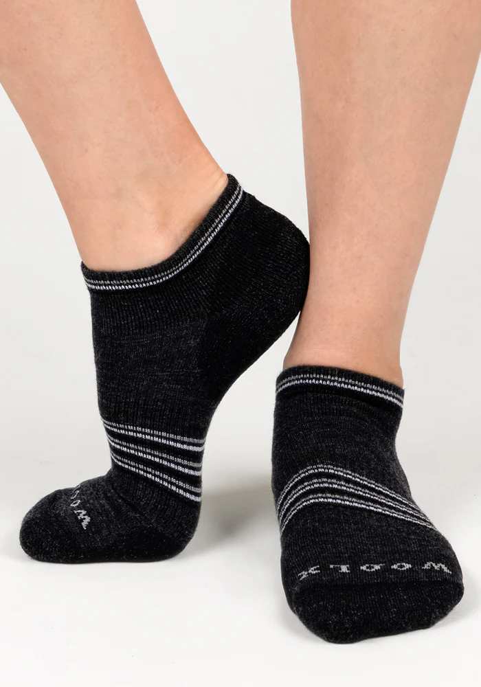 Womens Amelia No Show Socks - Dark Grey Charcoal - Image 3