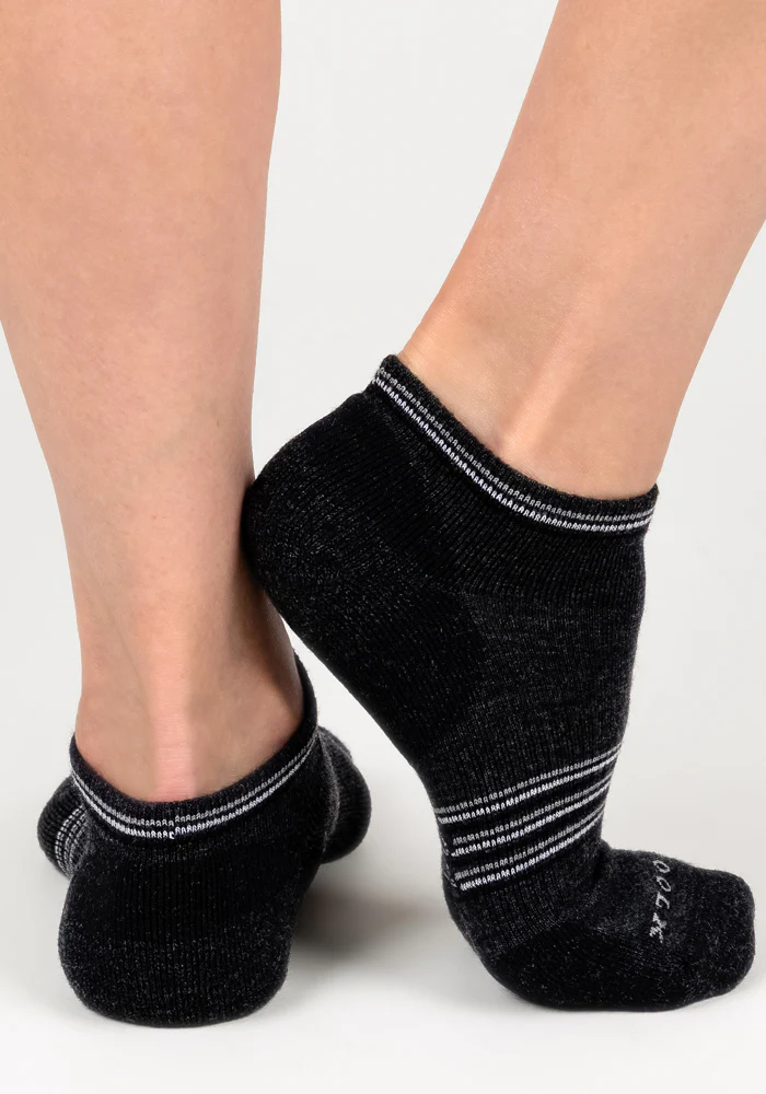 Womens Amelia No Show Socks - Dark Grey Charcoal - Image 5