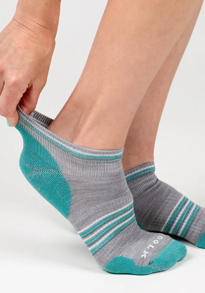 Womens Amelia No Show Socks - Grey - Image 2