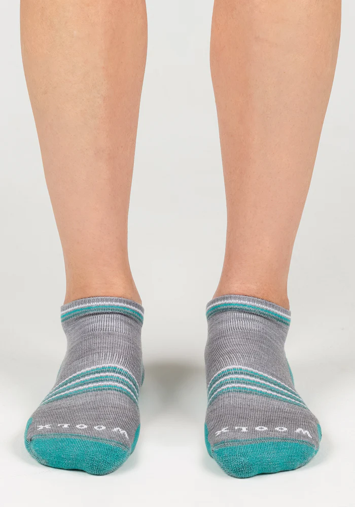 Womens Amelia No Show Socks - Grey - Image 3