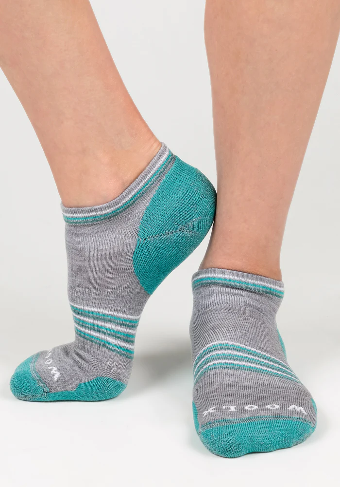 Womens Amelia No Show Socks - Grey - Image 4