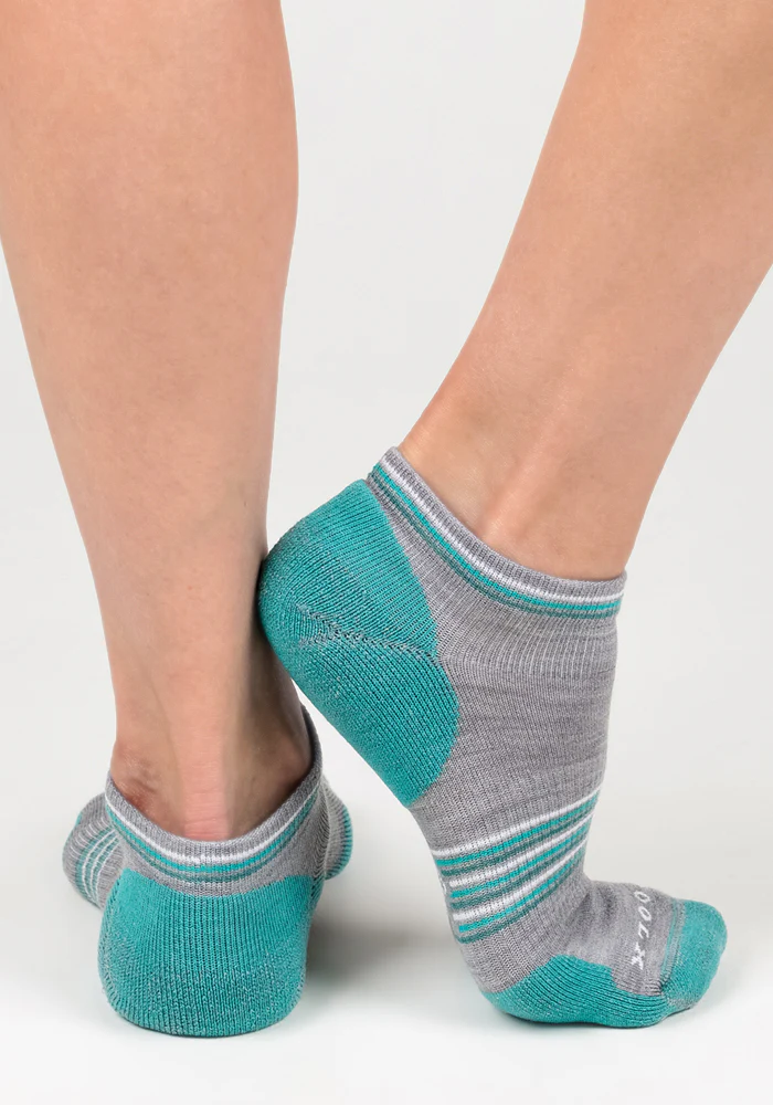 Womens Amelia No Show Socks - Grey - Image 5