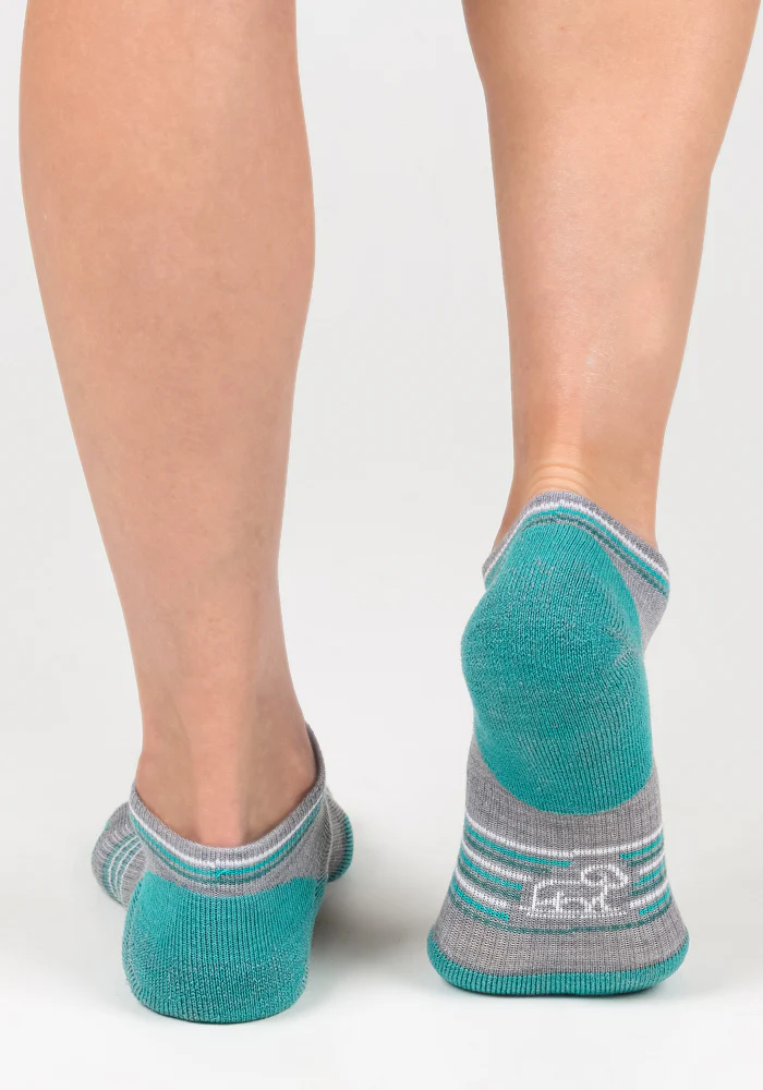 Womens Amelia No Show Socks - Grey - Image 6