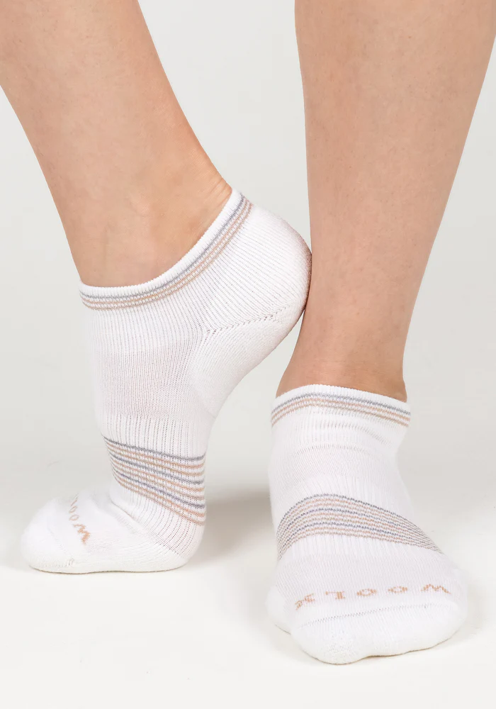 Womens Amelia No Show Socks - White Lightning - Image 3
