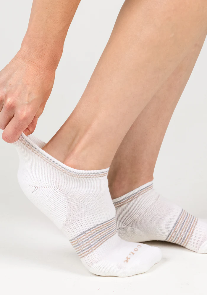 Womens Amelia No Show Socks - White Lightning - Image 4