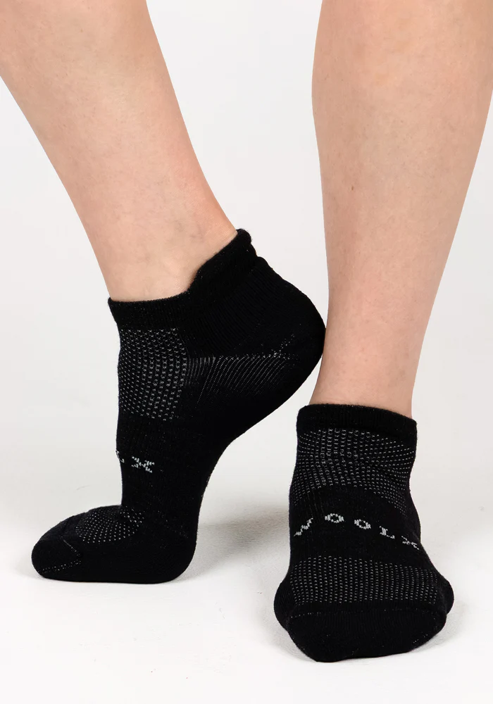 Womens Rowan No Show Socks - Black Pepper - Image 3