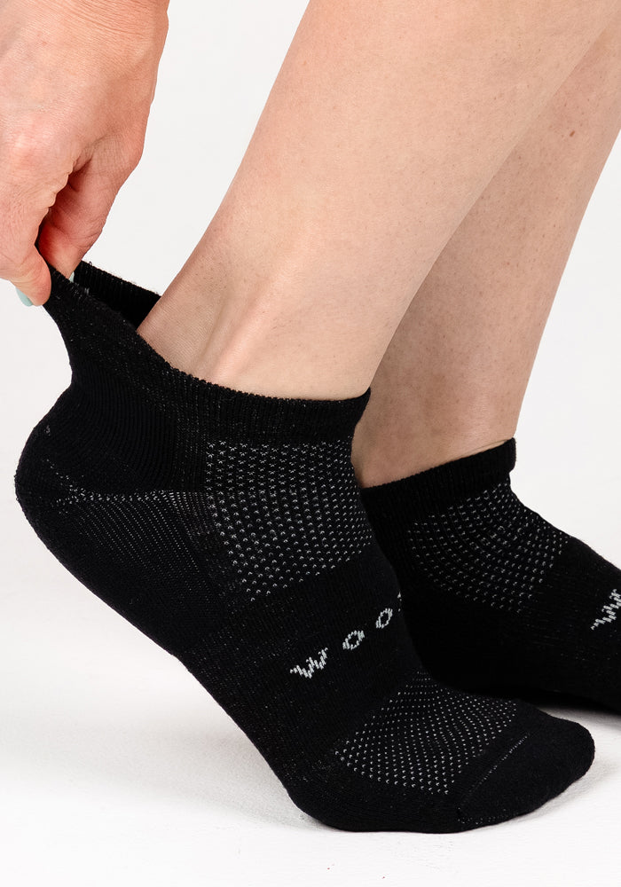 Womens Rowan No Show Socks - Black Pepper - Image 4