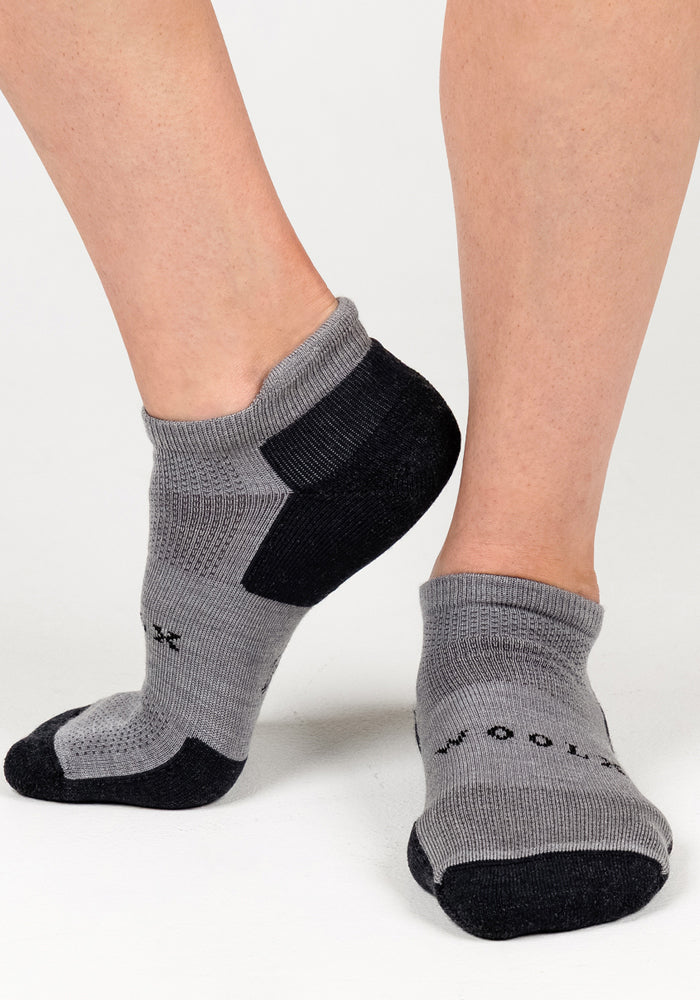 Womens Rowan No Show Socks - Pebble - Image 3