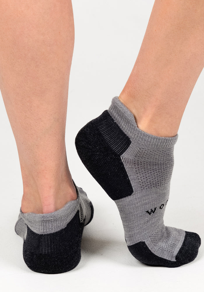 Womens Rowan No Show Socks - Pebble - Image 5