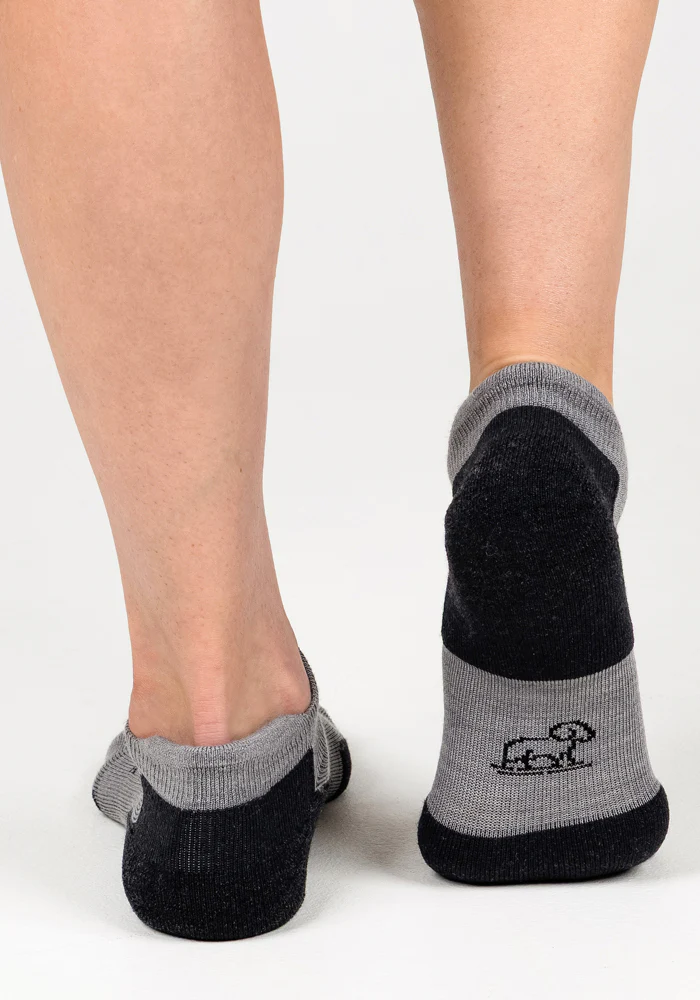 Womens Rowan No Show Socks - Pebble - Image 6