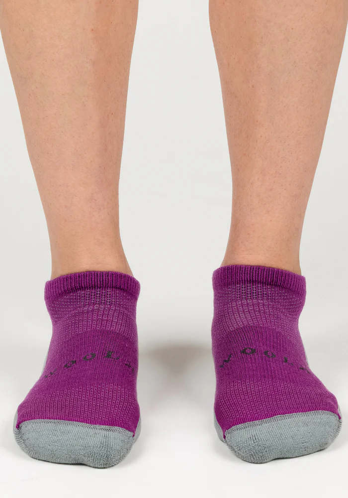 Womens Rowan No Show Socks - Purple Wine - Image 2