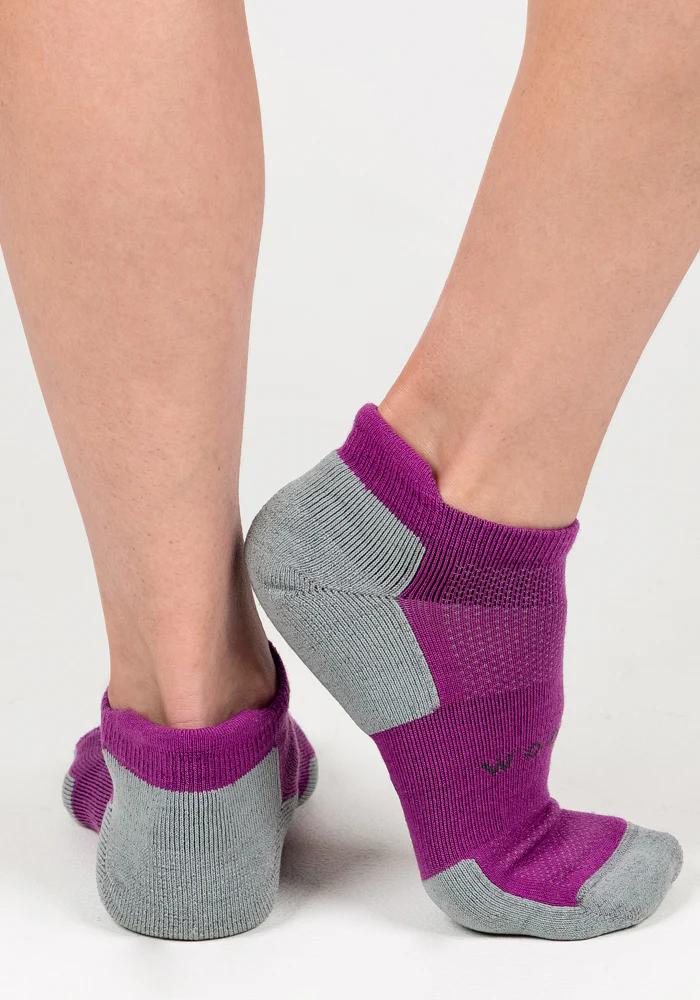 Womens Rowan No Show Socks - Purple Wine - Image 5